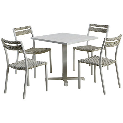 Ethimo Infinity 4-Seater Dining Square Table Set Ethimo Infinity 4-Seater Dining Square Table Set
